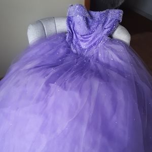 Funky Purple Prom Dress